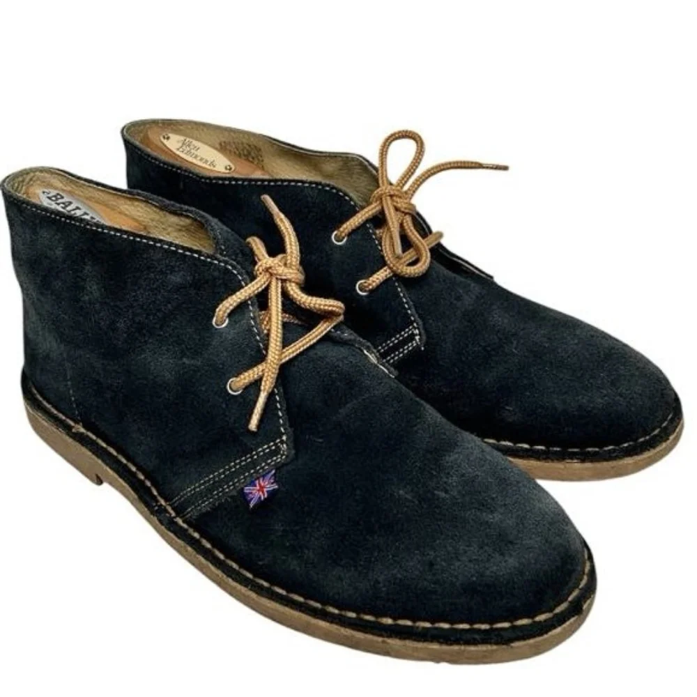 Ben Sherman navy blue suede chukka desert boots sz 43